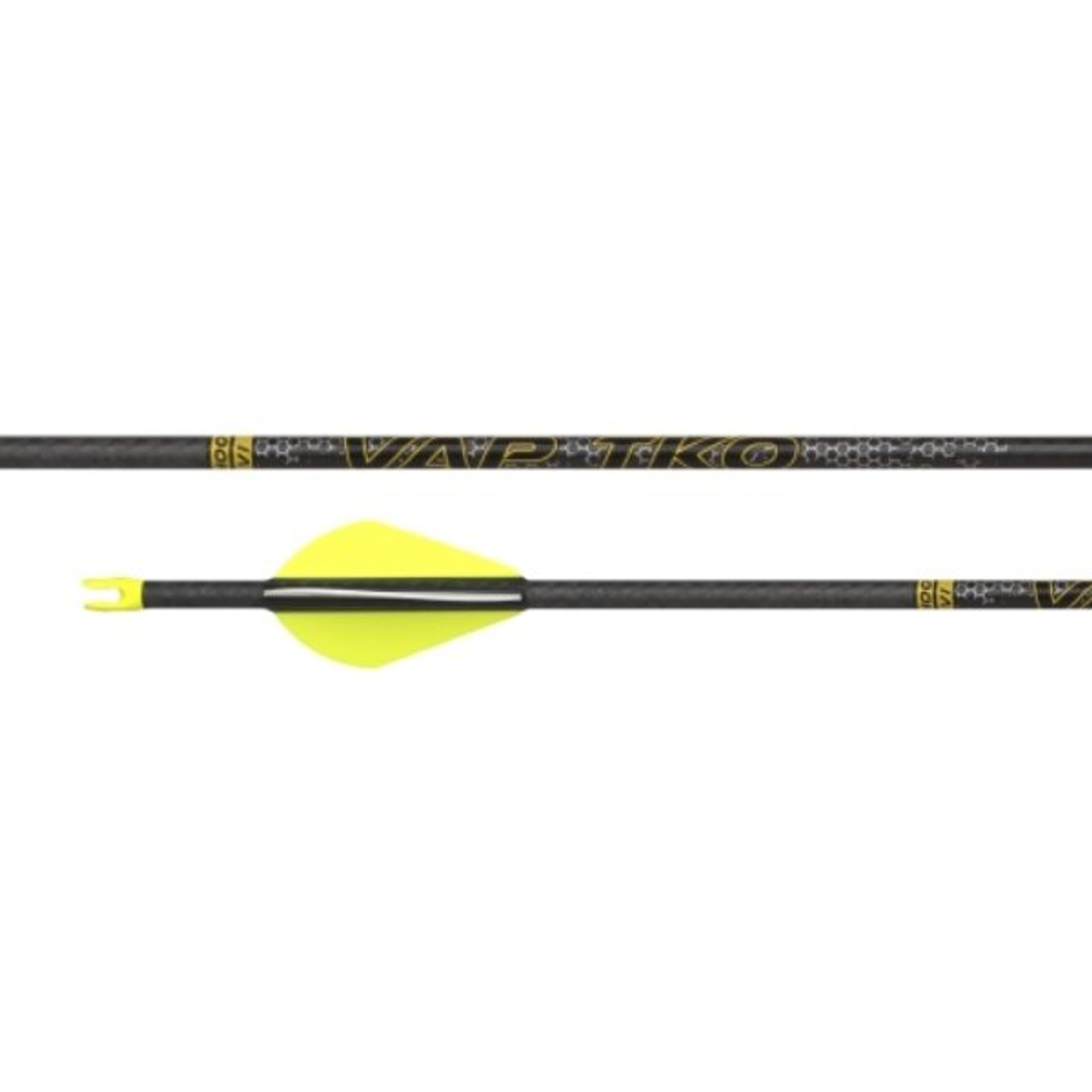 Image of the ends of two Victory VAP TKO Elite Arrows